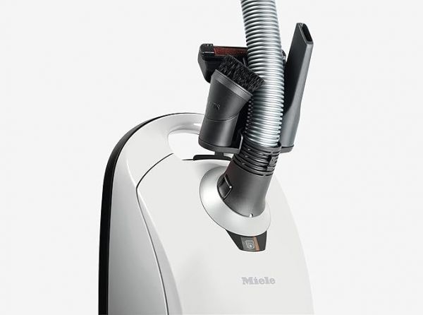 Miele Compact C1 Pure Bagged Canister Vacuum with High Suction Power Designed for Hard Floors and Low-Pile Carpet